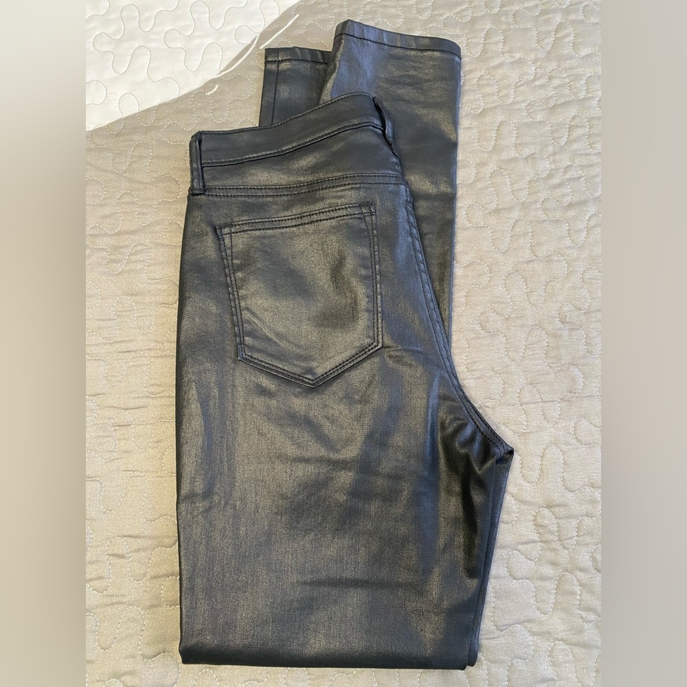 Banana republic factory coated skinny ankle jeans size 26/2